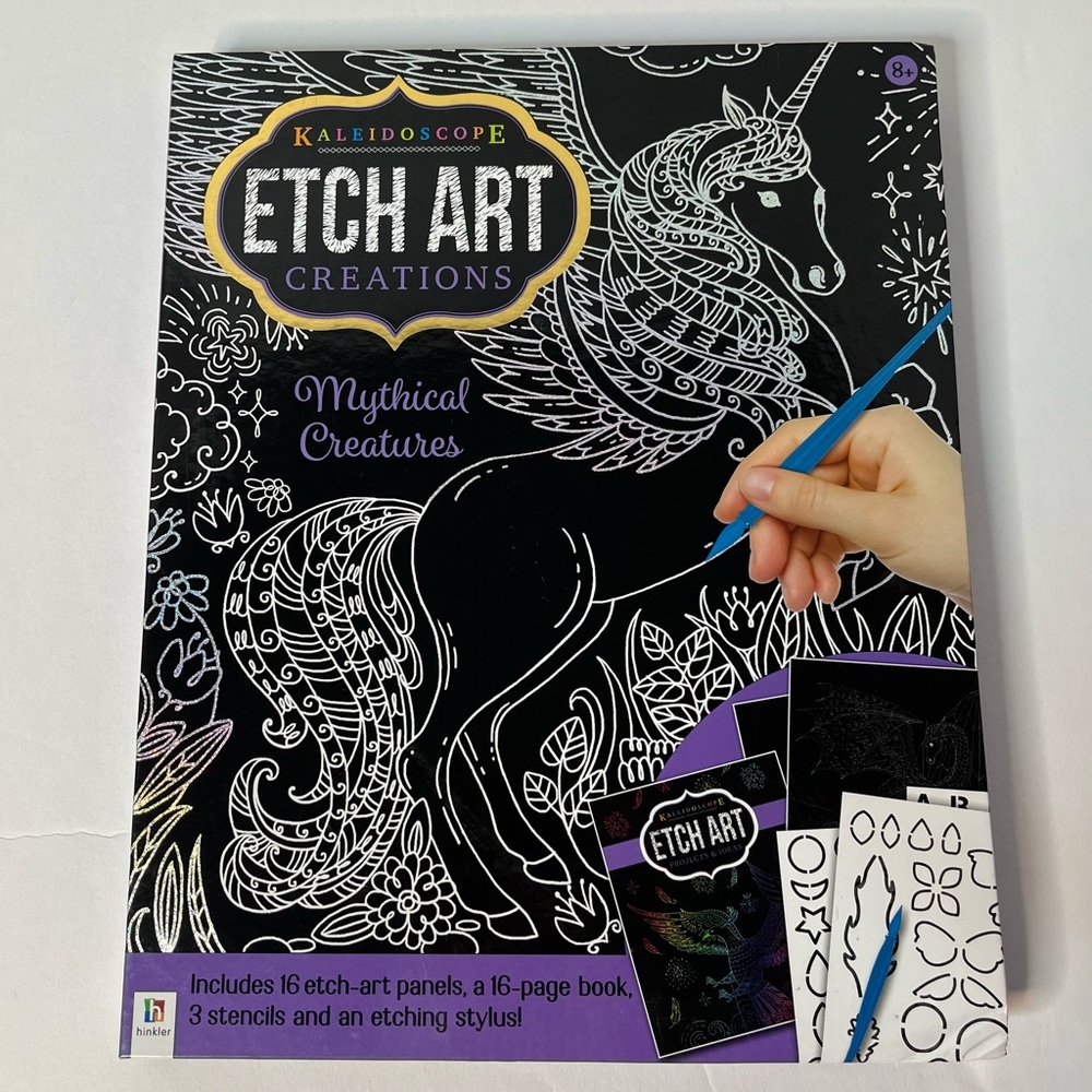 NEW! Kaleidoscope Etch Art Creations:
Mythical Creatures - Hinkler Books